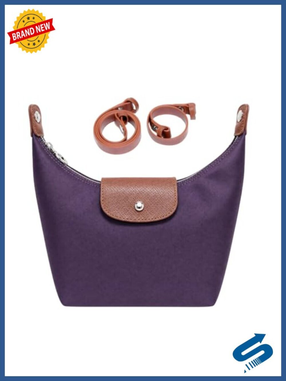 Nylon Small Crossbody Bag Shoulder Purse Mini Trendy Crescent Handbag Travel